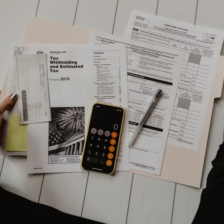 Stack of documents and paperwork on a desk